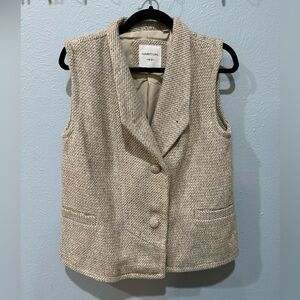 Women’s Tweed Button Up Vest